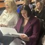 Ирина Новикова и Анжелина Шпаковская на презентации